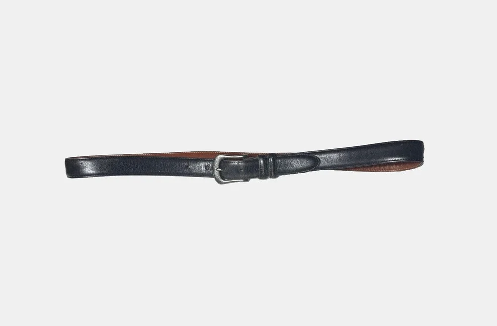 Coach Vintage Mens Belt 90s Size 38 Solid Black English Bridle Leather